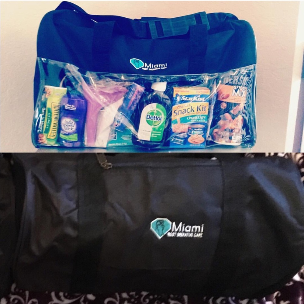 Cosmetic surgery recovery bag!